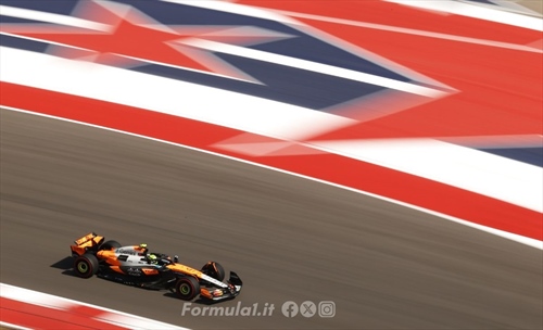GP Stati Uniti - PL1: Norris leader, sorpresa Hulk e problemi per Leclerc