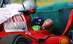 Felipe Massa e un incidente quasi fatale: GP Ungheria 2009 - GP Ungheria 2009: incidente Massa