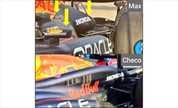 GP Ungheria - Immagini dal circuito. Una RB20 'nuova' per Verstappen, Aston Martin cambia tutto - GP Ungheria - Differenze Red Bull tra Verstappen e Perez
