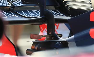 GP UNGHERIA - RED BULL RB14: ala posteriore da alto carico, Deck Wing e Monkey Seat - GP UNGHERIA - RED BULL RB14: ala posteriore da alto carico, Deck Wing e Monkey Seat