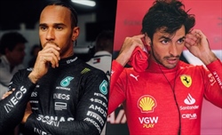 Hamilton e Sainz: un anno da separati in casa - Hamilton e Sainz: un anno da separati in casa
