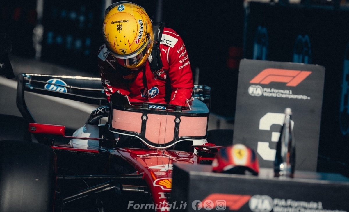 Hamilton: «è stata una delle gare più piacevoli di sempre», primo podio in Ferrari