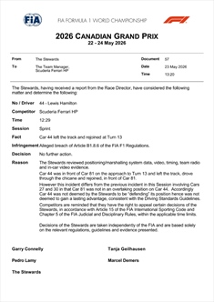 Hamilton investigato a Montreal: la decisione della FIA - Hamilton investigato a Montreal: la decisione della FIA