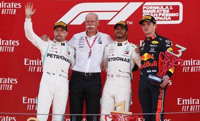 Piloti Mercedes entusiasti per la quinta doppietta stagionale consecutiva - I piloti Mercedes entusiasti per la quinta doppietta stagionale consecutiva