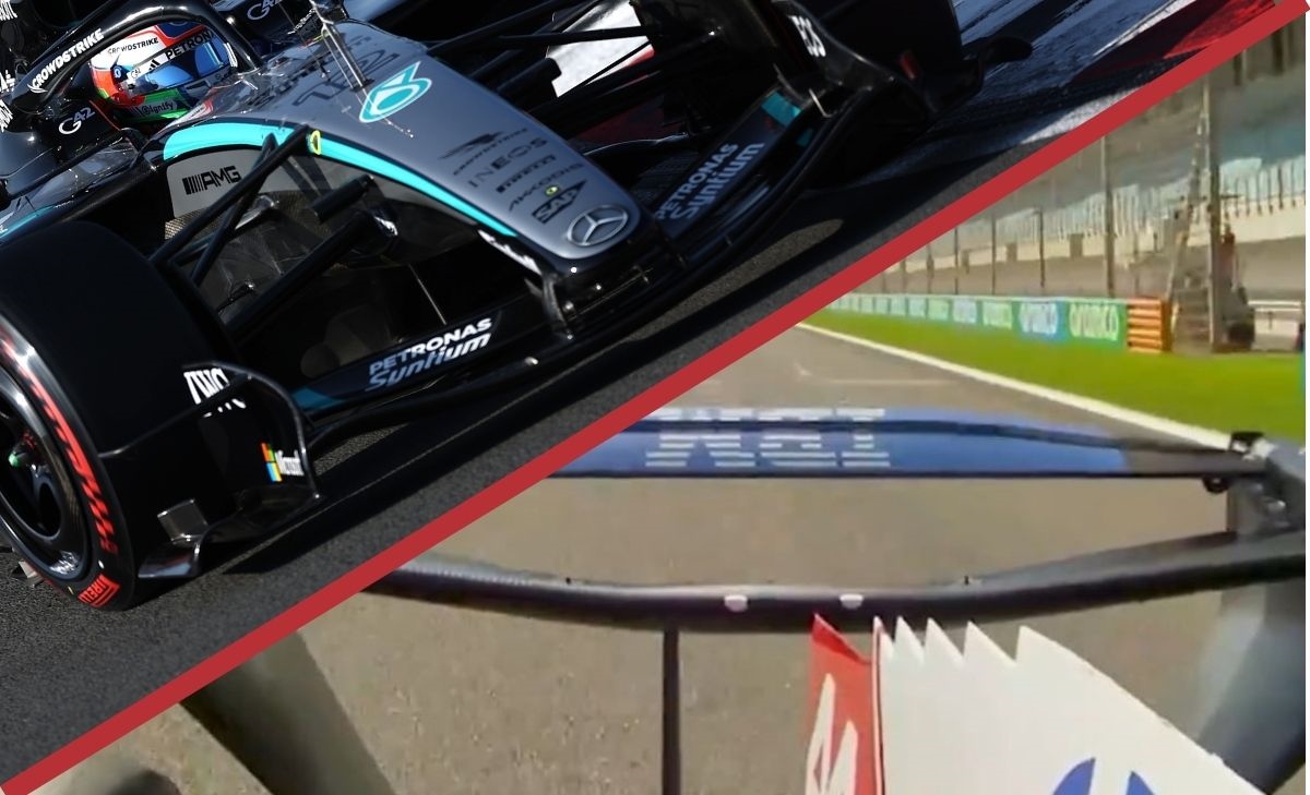 L'ala a due fasi della Mercedes potrebbe risolvere un problema alla Ferrari