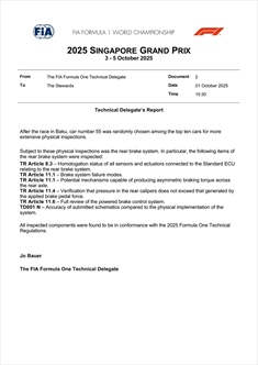 L’esito dei controlli approfonditi FIA sulla Williams di Sainz a Baku - L’esito dei controlli approfonditi FIA sulla Williams di Sainz a Baku