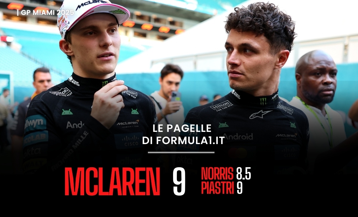 La Ferrari naufraga a Miami, Piastri vince ancora. Super Willams: le pagelle del GP