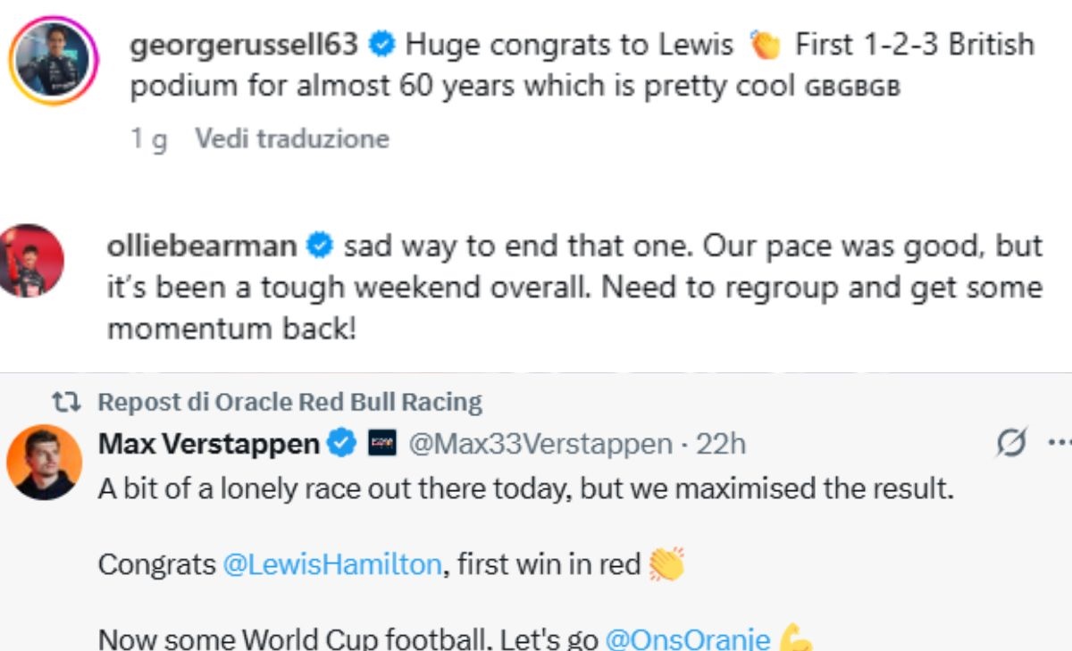 La griglia si inchina al Re: tutti pazzi per Lewis, persino Verstappen!