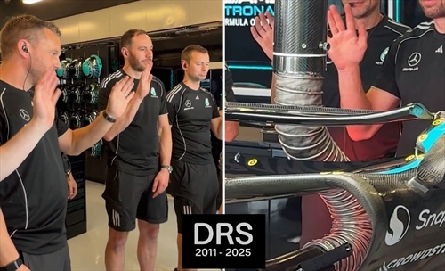 La Mercedes gioca d'anticipo, team raccolto per commemorare la caduta del DRS - La Mercedes gioca d'anticipo, team raccolto per commemorare la caduta del DRS