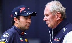 La spiegazione di Perez non convince Marko: «Ripartenza? Perso un podio certo. Ha dormito»