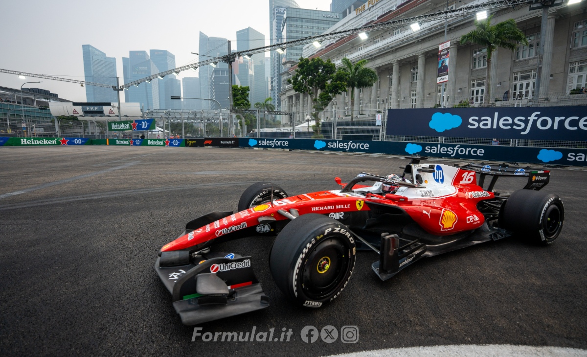 Leclerc e le difficoltà a Singapore: «Oggi ho sofferto, non avevamo passo»