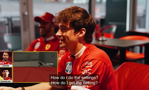 Leclerc: «Voglio gli stessi settaggi di Lewis», ma è solo una sfida ai videogame