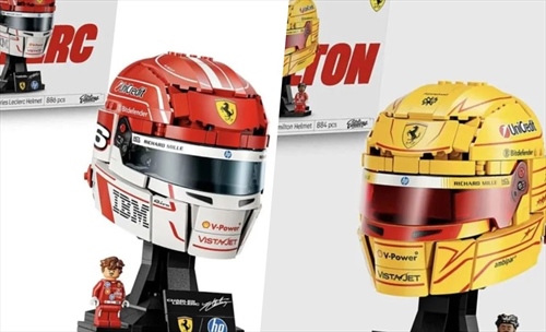 Lego F1: in arrivo i caschi di Leclerc, Hamilton e di altri piloti amatissimi
