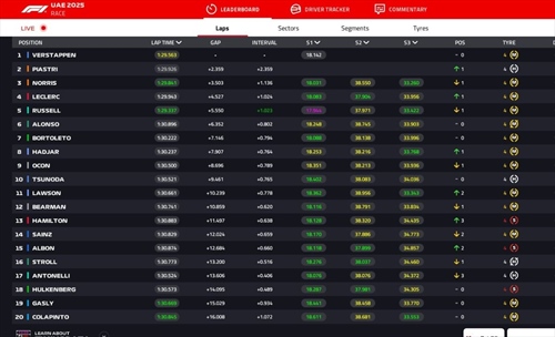 LIVE - GP Abu Dhabi 2025 - LIVE - GP Abu Dhabi 2025