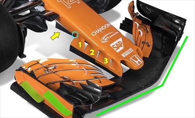 MCLAREN MCL32: ecco l'ingresso dell'S Duct - MCLAREN MCL32: ecco l'ingresso dell'S Duct