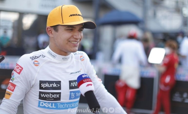 McLaren, Norris la Ferrari