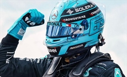 Mercedes, Russell ringrazia i dati di Hamilton per la pole