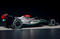 Mercedes, svelata la W13: tutte le immagini - Mercedes, svelata la W13: tutte le immagini