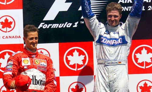 Michael e Ralf Schumacher, fratelli (anche in pista) per un GP: Canada 2001