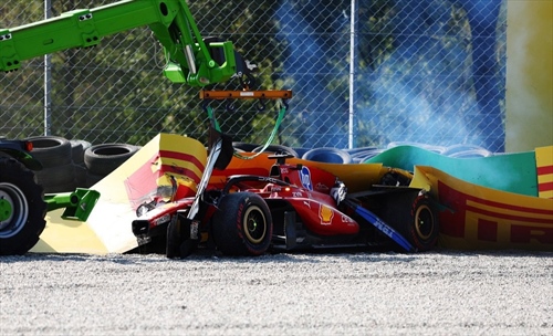Monza, bordata di TecPro dopo il crash di Leclerc
