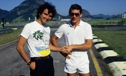 Nelson Piquet 71, più grande il pilota o più discutibile l’uomo? - Nelson Piquet in una delle pochissime foto con Ayrton Senna