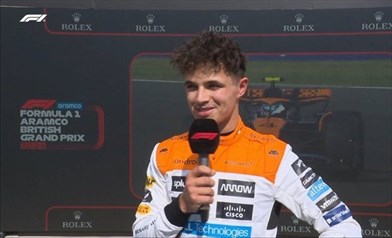 Norris: «Bel risultato, mancavano solo due decimi alla pole. Verstappen? Rovina sempre tutto»