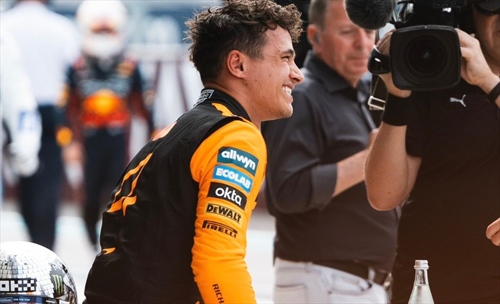 Norris: «Felice del risultato, complimenti a Max. Domani? Spero che piova»