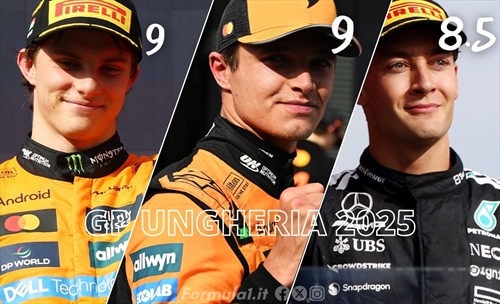 Norris opportunista a Budapest, McLaren fa 200. Problemi Ferrari: le pagelle del GP 