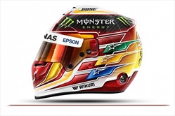 Nuovo casco per Lewis Hamilton - Casco Lewis Hamilton 2017