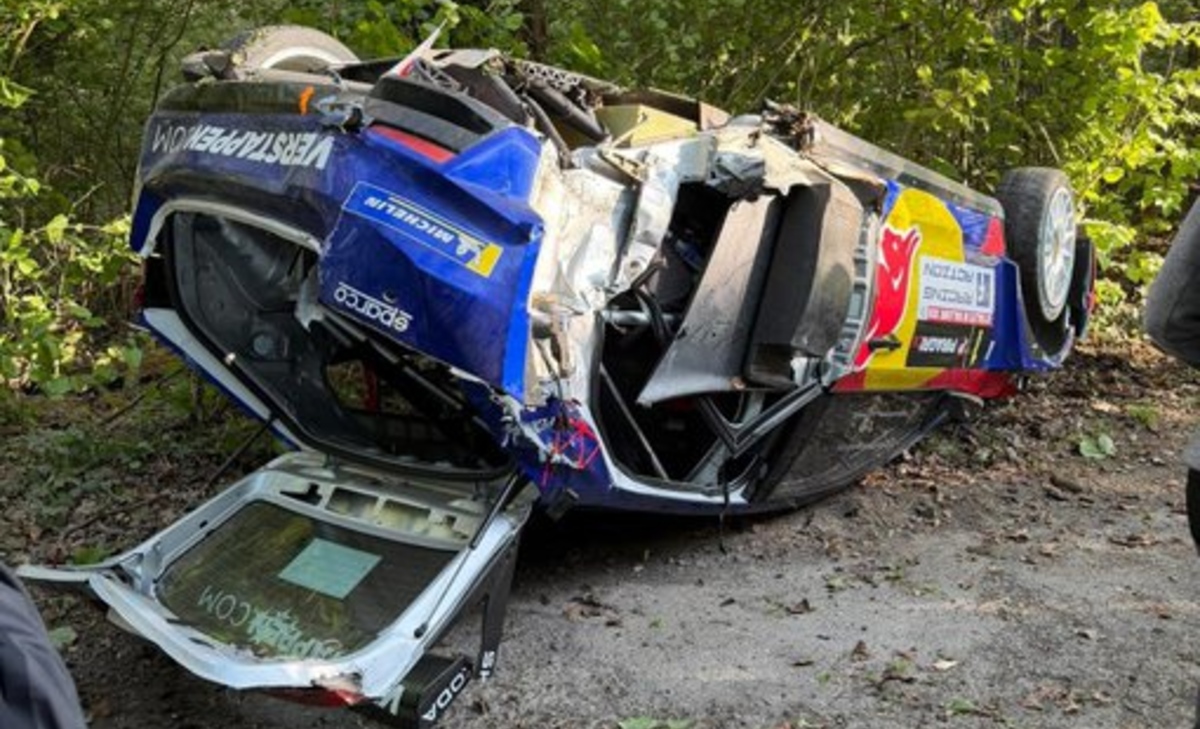 Paura per Jos Verstappen: violento incidente nel rally e auto distrutta