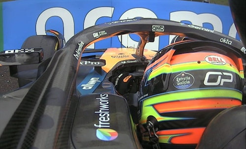 Piastri a muro: «Errore sfortunato in condizioni di bagnato»