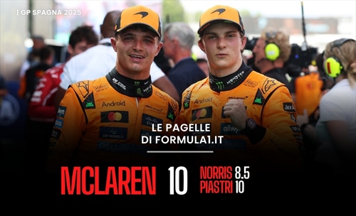 Piastri domina in Spagna, Ferrari quanta fortuna. Verstappen show: le pagelle del GP  - Piastri domina in Spagna, Ferrari quanta fortuna. Verstappen show: le pagelle del GP 