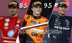 Piastri perfetto a Baku, Ferrari spreca. Sainz-Perez: finale col botto. Le pagelle del GP 