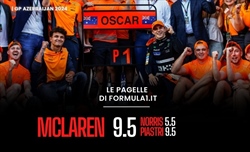 Piastri perfetto a Baku, Ferrari spreca. Sainz-Perez: finale col botto. Le pagelle del GP  - Piastri perfetto a Baku, Ferrari spreca. Sainz-Perez: finale col botto. Le pagelle del GP 