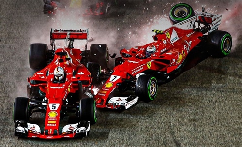 Quando bastarono 301 metri per spegnere i sogni mondiali della Ferrari: Singapore 2017