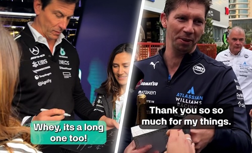 Regali con dedica da Wolff a Vowles: «Congratulazioni str**zo fortunato» - Regali con dedica da Wolff a Vowles: «Congratulazioni str**zo fortunato»