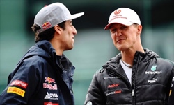 Ricciardo e quella chiacchierata con Michael Schumacher: «Pensavo che fosse un dio»  - Ricciardo e quella chiacchierata con Michael Schumacher: «Pensavo che fosse un dio» 