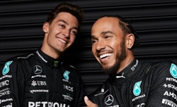 Russell omaggia Hamilton: «Speciale correre al tuo fianco» - Russell omaggia Hamilton: «Speciale correre al tuo fianco»