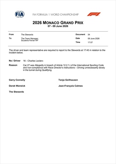 Sabato nero per Leclerc: dopo il muro arriva anche l'investigazione FIA - Sabato nero per Leclerc: dopo il muro arriva anche la convocazione degli steward