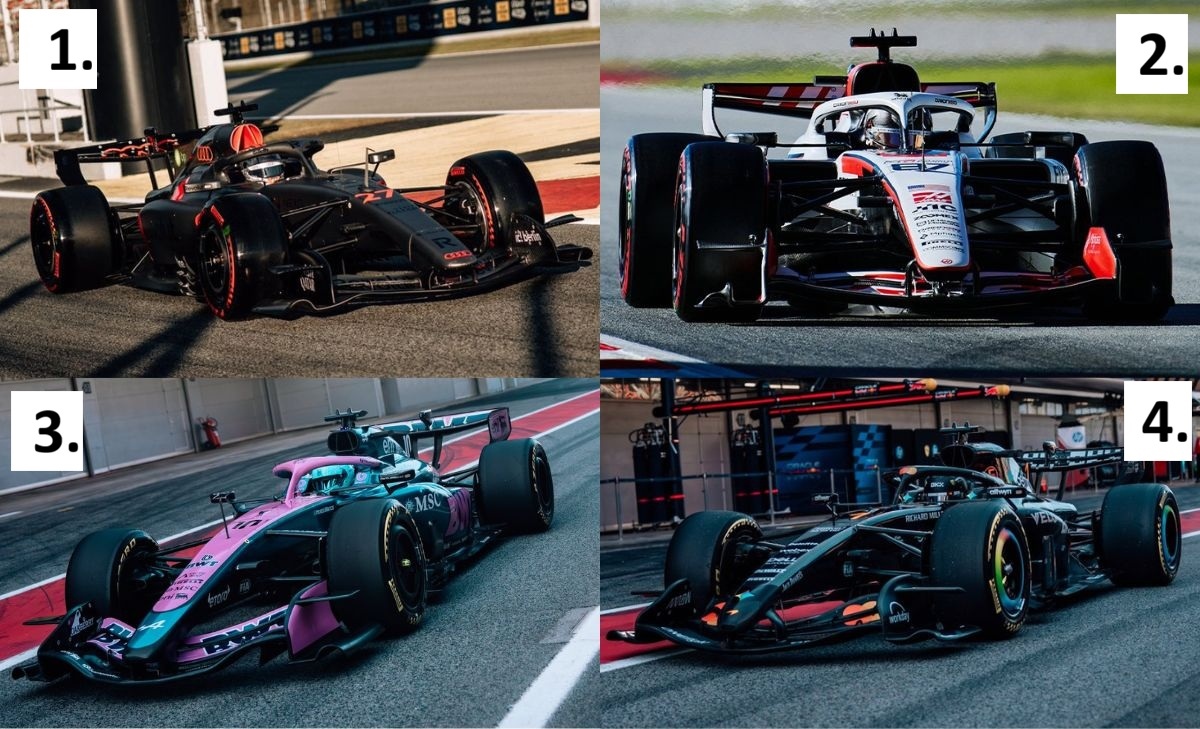 Audi, Haas, Alpine, McLAren