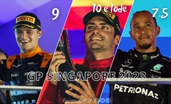 Sainz fa risorgere la Ferrari. Mercedes spreca, Red Bull crolla: le pagelle del GP di Singapore 