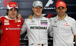 Schumacher, la dedica di Hamilton e Alonso: «Pilota incredibile. Un'ispirazione per molti»