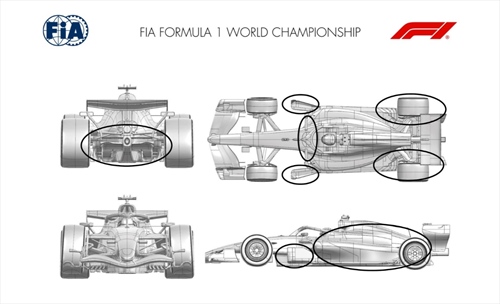 Sette team aggiornano le monoposto a Sepang: Mercedes stravolge la W17 - Sette team aggiornano le monoposto a Sepang: Mercedes