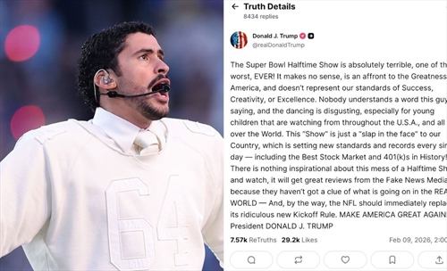 Super Bowl, Hamilton difende Bad Bunny dalle critiche di Trump - Super Bowl, Hamilton difende Bad Bunny dalle critiche di Trump