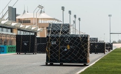 Test Bahrain 2023 - Il materiale dei team è già a Sakhir