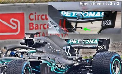 TEST F1 - GIORNO 4: ecco la nuova ala posteriore della MERCEDES W09 - TEST F1 - GIORNO 4: ecco la nuova ala posteriore della MERCEDES W09