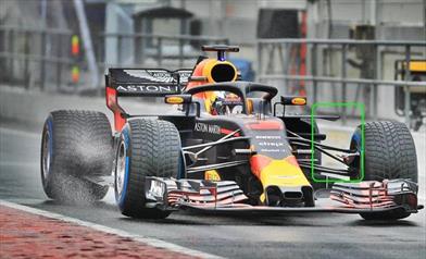 TEST F1 - GIORNO 4: la REDBULL RB14 rinforza i deviatori di flusso laterali alle pance perchè...