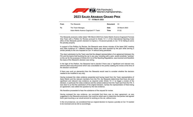 UFFICIALE - Alonso si riprende il podio di Jeddah