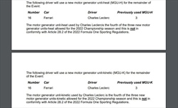 UFFICIALE - Cambio di motore su entrambe le Ferrari. Ulteriori sanzioni per Leclerc - UFFICIALE - Cambio di motore per entrambe le Ferrari. Ulteriore sanzione per Leclerc