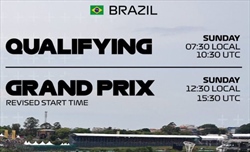 UFFICIALE - Cambio di programma, GP Brasile: Qualifiche alle 11:30 e gara alle 16:30 italiane - UFFICIALE - Cambio di programma: Qualifiche alle 11:30 e gara alle 16:30 italiane
